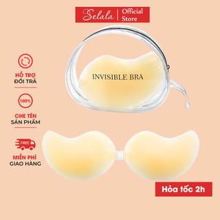 Miếng Dán Ngực Selala Silicon Cài Trước Tạo Khe Dính Chắc Có Kèm Túi Bảo Vệ PK29