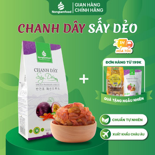 Chanh Dây Sấy Dẻo Nonglamfood hộp 145g | Healthy Snack | Ăn vặt tốt cho sức khỏe | Trái cây sấy dẻo