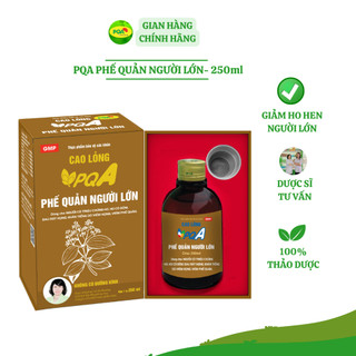 Pqa phế quản người lớn: hen suyễn, hen phế quản - chai 250ml