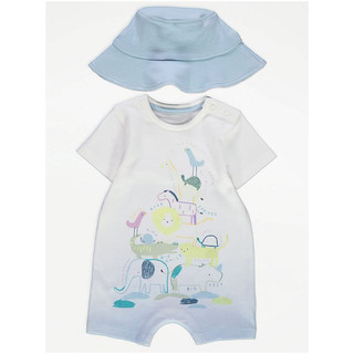 Set Romper body đùi Geo UK chính hãng họa tiết hoạt hình đáng yêu