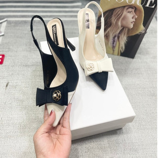 Dép nữ,giày cao gót,suc mũi nhọn nơ đính đá siêu xinh đê nhọn 7cm-9cm