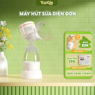 Máy hút sữa điện đơn Topgiakids đa chế độ, 9 tốc độ hút êm ái không đau cao cấp bảo hành 3 năm