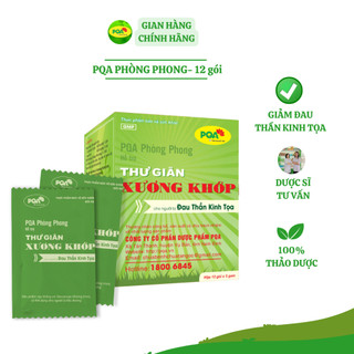 PQA Phòng phong Thư giãn xương khớp- đau thần kinh tọa hộp 12 gói