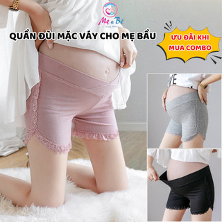 Quần đùi mặc váy cạp chéo cho mẹ bầu - QB01 - baby and me