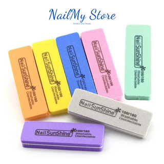 Phao dũa Sunshine mài mịn móng tay hình chữ nhật , phao dũa làm nail