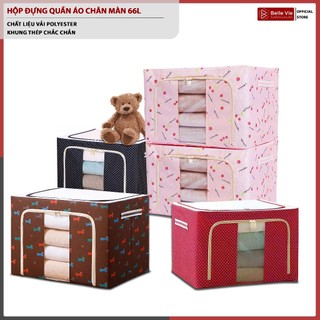 Túi Đựng Quần Áo BELLEVIE Hộp Vải Đựng Quần Áo Tiện Dụng Khung Thép Chống Thấm Nước Hàng Xuât Khẩu