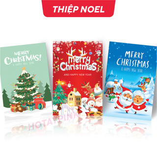 Thiệp noel - thiệp giáng sinh kt 9,5 x 14,5cm bo1
