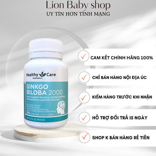 Bổ não ginkgo úc ảnh thật, mẫu mới nhất, hộp 100v