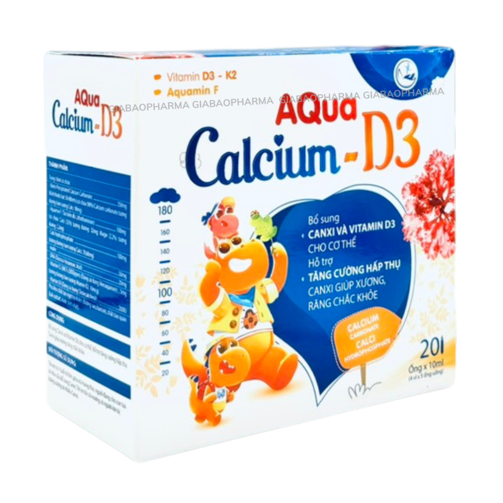 CALCIUM-D3 AQUA CHO TRẺ TỪ 1 TUỔI