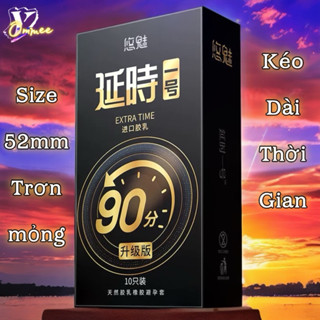Bao cao su kéo dài thời gian quan hệ YOMMEE siêu mỏng nhiều gel bôi trơn gốc nước chống xuất tinh sớm hộp 10 cái