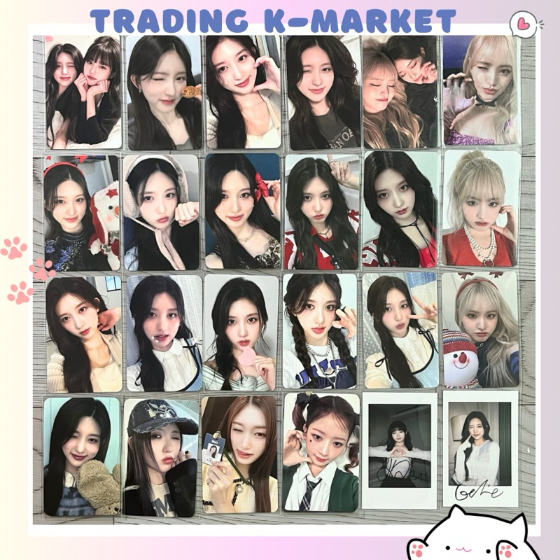 Card IVE MINE photocard pob Luckydraw bo góc chính hãng