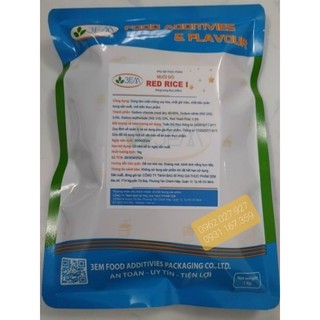Phụ gia tạo màu hồng đỏ cho nem chua,xúc xích,pate,jambon Muối đỏ/ Muối đỏ Red rice I - 1kg