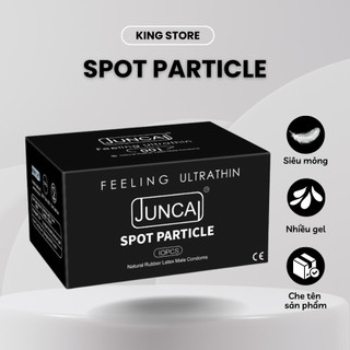 Bao cao su 001 JUNCAI Spot Particle hộp 10 cái siêu mỏng 001mm nhiều gel có gai liti kéo dài quan hệ