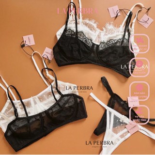  Áo Bra Ren Nữ Sexy LA PERBRA Bralette 2 Dây Xuyên Thấu Bra Có Gọng Không Mút Quyến Rũ Tổng Hợp 