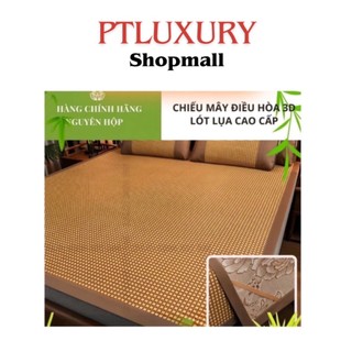 Chiếu Điều Hòa Chất Liệu Sợi Mây Lót Lụa Cao Cấp Thoáng Mát Dễ Dàng Vệ Sinh PTLUXURY
