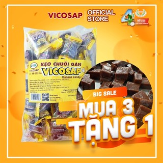 Kẹo chuối gân vicosap túi 500g - ít ngọt