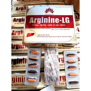 Arginine - LG bổ gan, mát gan, giải độc gan, tăng cường chức năng gan hộp 60 viên