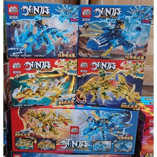 Mô hình đồ chơi lắp ráp ninja 2in1 - Ninja justice fighter