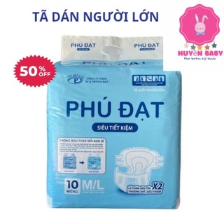 Combo 5 miếng bỉm trần dán người già phú đạt/ml 50-80kg