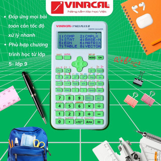 [Chính Hãng] Máy tính VINACAL570es plus II - 452 tính năng vượt trội, phù hợp nhiều cấp học