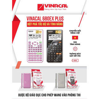 [Chính Hãng] Máy tính VINACAL680EX PLus - Dùng cho cấp 2, 3 và thi THPT QG
