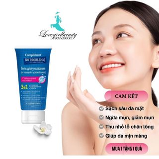 Sữa rửa mặt trắng da compliment sạch mụn ngừa mụn sạch sâu chăm sóc da mặt căng bóng cho da mụn nhạy cảm da dầu