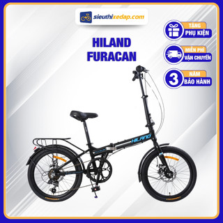Xe đạp gấp furacan hiland nội địa mỹ, xe đạp mini siêu nhẹ, nhỏ gọn, tiện lợi mang đi xa - siêu thị xe đạp