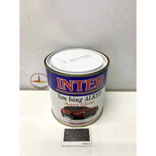 Sơn vân bông Inter màu đen IT 8810_900 Gr
