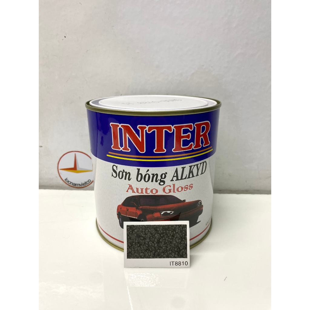 Sơn vân bông Inter màu đen IT 8810_900 Gr