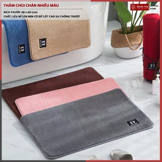 Thảm Chùi Chân Siêu Thấm BELLEVIE Thảm Lau Chân Mềm Mịn Chống Trơn Trượt