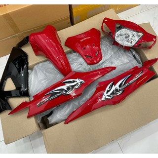 BỘ VỎ NHỰA XE WAVE CÁ ĐỎ ĐEN NHỰA ABS LOẠI 1