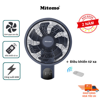  Quạt treo tường điện tử chất lượng cao Mitomo FTT-60HE - Bảo hành 2 năm chính hãng 