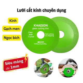 Đĩa cắt kính phủ kim cương chuyên dụng, cắt thủy tinh, ngọc bích, gạch men đường kính 100mm siêu mỏng
