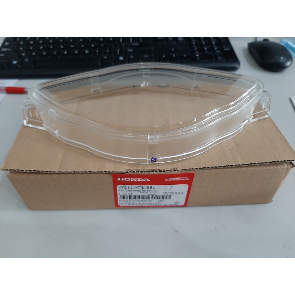 Nắp trên đồng hồ tốc độ | kính đồng hồ Wave A110 A100, S100 RS100 CÁ W50 chính hãng Honda (37211-KTL-681)