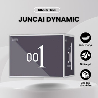 Bao cao su gai 001 JUNCAI Dynamic siêu mỏng 001mm nhiều gel truyền nhiệt tốt kéo dài quan hệ