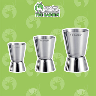 Ly đong, jigger định lượng pha chế 2 đầu inox 100% các size - the garden