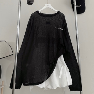 Áo phông dài tay form rộng nữ chất vải Thun giấy - Vải mềm mỏng nhẹ, thoáng mát MORIS 10751 - Jemcloset