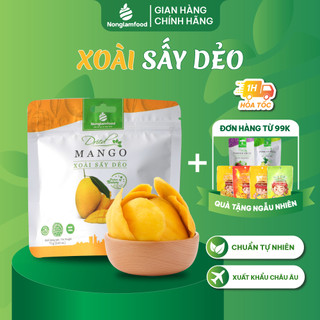   Xoài Sấy Dẻo Nonglamfood túi 75g | Đồ ăn vặt tốt cho sức khoẻ