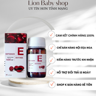 Vitamin e đỏ nga 400mg chuẩn auth đẹp da,