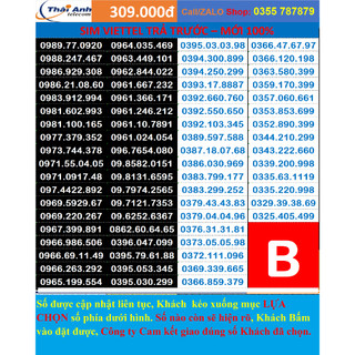 SIM VIETTEL ĐẸP TRẢ TRƯỚC - CHỌN SỐ - NGHE GỌI, 4G, TOÀN QUỐC, GÓI CƯỚC TOMATO VÀ CÓ KÈM GÓI 4G HẤP DẪN