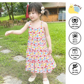 Váy hoạ tiết chất lanh xinh xắn, mát mẻ thấm hút mồ hôi