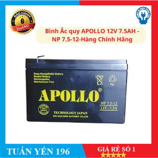 Bình ắc quy apollo 12v 7.5ah - np 7.5-12-hàng chính hãng