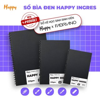   DA ĐEN  Sổ Vẽ Màu Nước Giấy Vân Ngang Dày 220gsm 