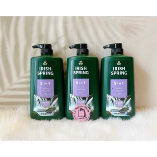 [HÀNG MỸ] Dầu gội sữa tắm Irish Spring 5 trong 1 chai 887ml