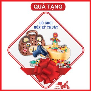 Bộ vali đồ chơi kĩ sư lắp ráp cho bé, Bồ đồ chơi vặn ốc vít cho bé