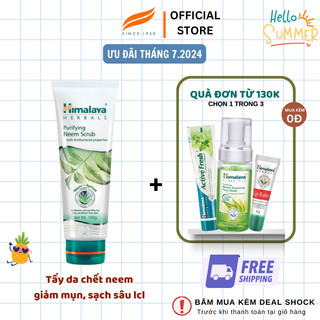 Tẩy tế bào chết sáng mịn da Himalaya Purifying Neem Scrub 100ml