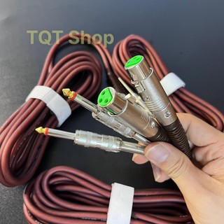 Dây Micro Cao Cấp Canon dài 5M 1 Đầu Canon cái 1.6 Ly, Dùng cho các dòng micro có dây