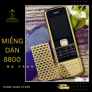 Miếng dán mạ vàng nokia 8800 arte mẫu hoạ tiết vertu