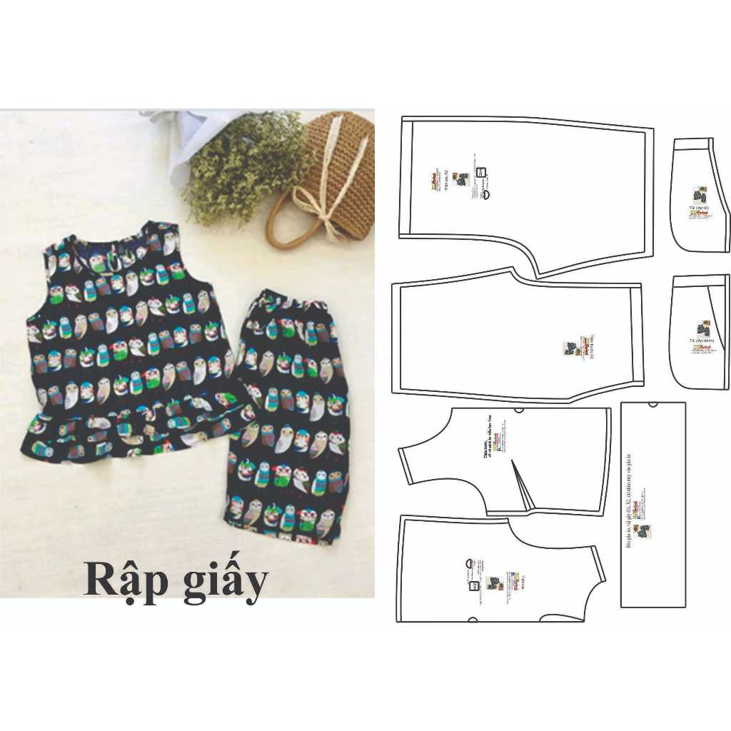 Rập giấy mã 660 (BẢN VẼ) rập bộ mặc nhà