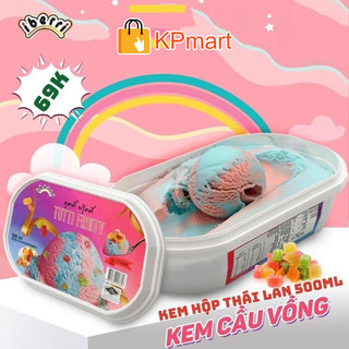 Kem hộp cầu vồng trái cây iberri Tutti Fruity Tub Thái Lan 500ML